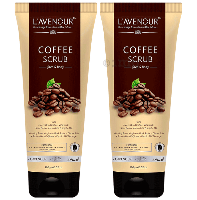 L'avenour Coffee Scrub for Face & Body(100gm Each)
