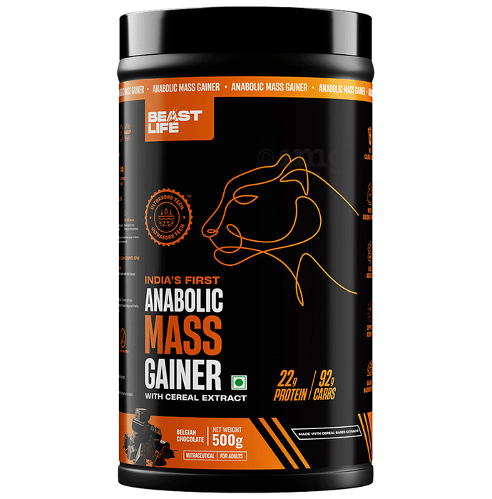 BeastLife Anabolic Mass Gainer with Cereal Extract Belgian Chocolate