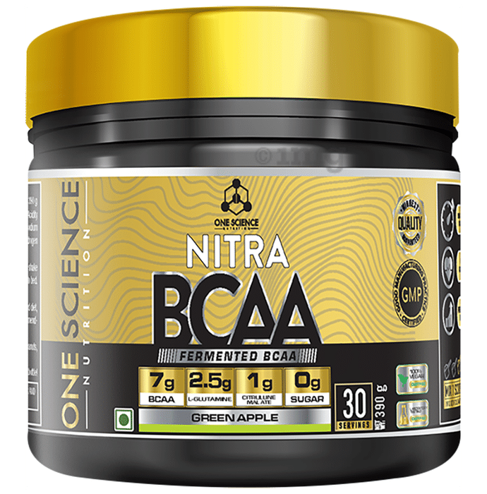 One Science Nutrition Nitra Fermented BCAA Powder Green Apple