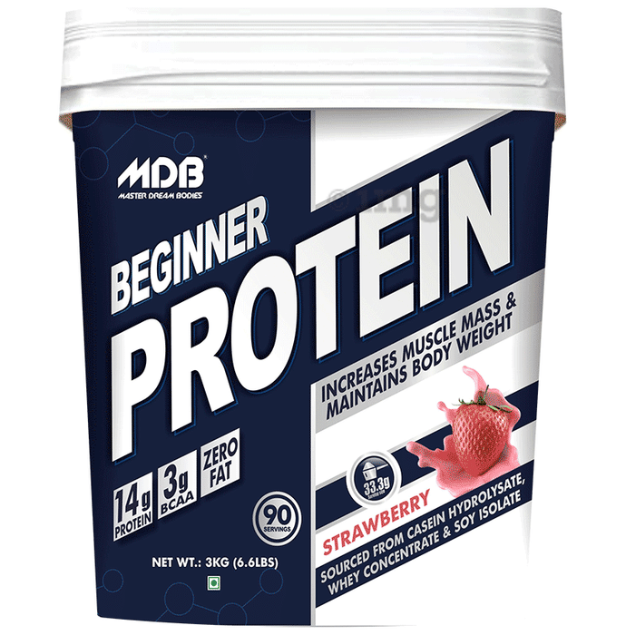 MDB Master Dream Bodies Beginner Protein 14g Whey Concentrate Strawberry