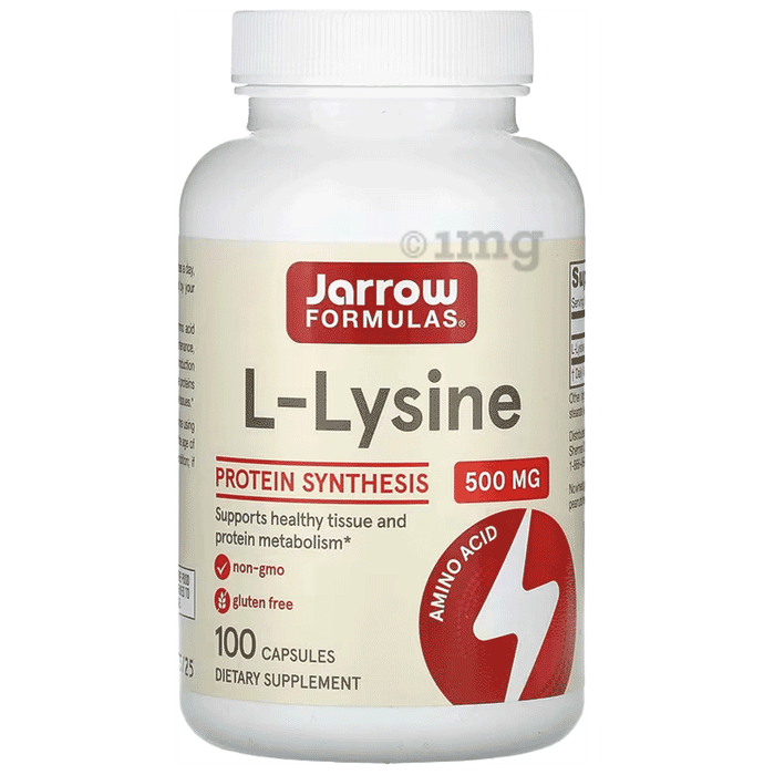 Jarrow Formulas L-Lysine Capsule | Essential Amino Acid for Protein Metabolism