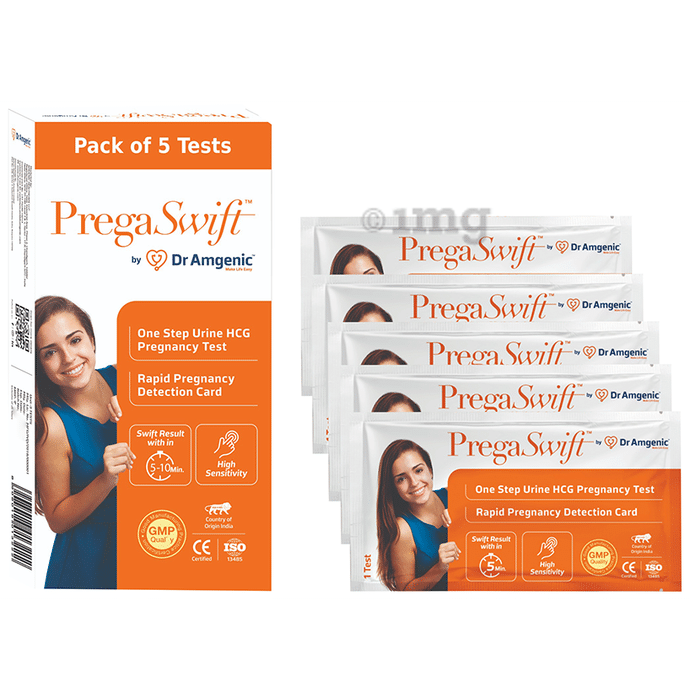 Dr Amgenic Prega Swift One Step Urine HCG Pregnancy Test Kit