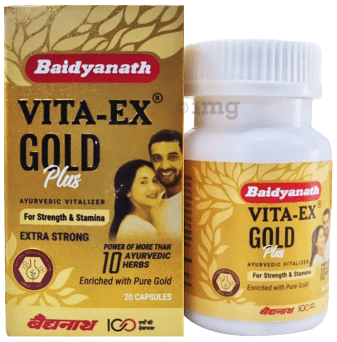 Baidyanath Vita-Ex Gold Plus Capsule | For Strength & Stamina