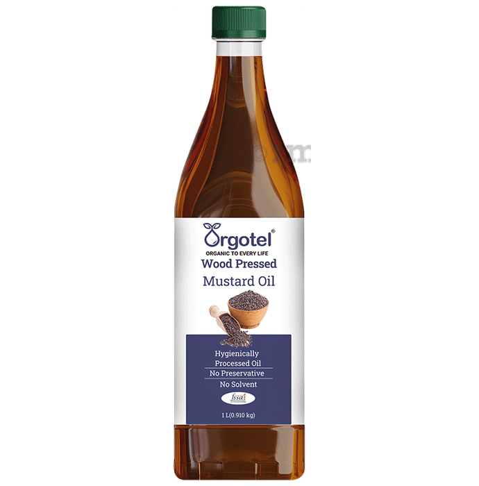 Orgotel Wood Pressed Mustard Oil Buy bottle of 1.0 Ltr Oil at best
