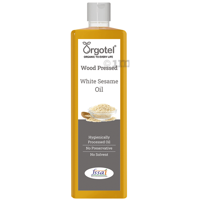 Orgotel Wood Pressed White Sesame Oil Buy bottle of 500.0 ml Oil at best price in India 1mg