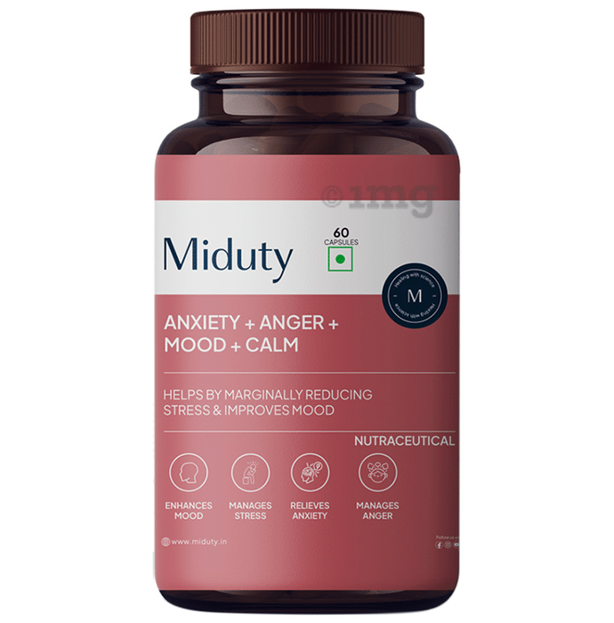 Miduty Anxiety + Anger + Mood + Calm Capsule