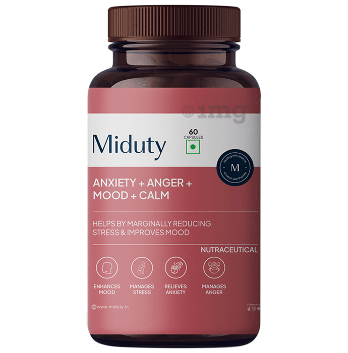 Miduty Anxiety + Anger + Mood + Calm Capsule