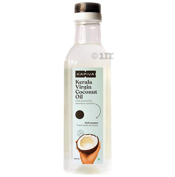 Kapiva Kerala Virgin Kerala Cold Pressed Pure Virgin Coconut Oil | 100% Pure, Organic & Edible | Cooking Skin & Hair