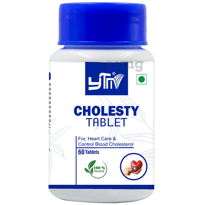 YTM Cholesty Tablet helps in Cholesterol Control, Reduce Heart problems and Improve Blood Circulation