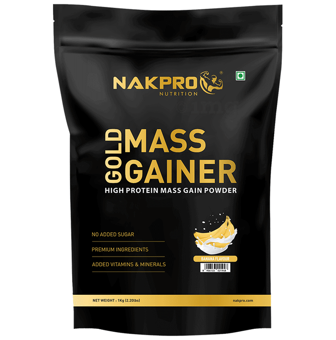 Nakpro Nutrition Gold Mass Gainer Powder Banana