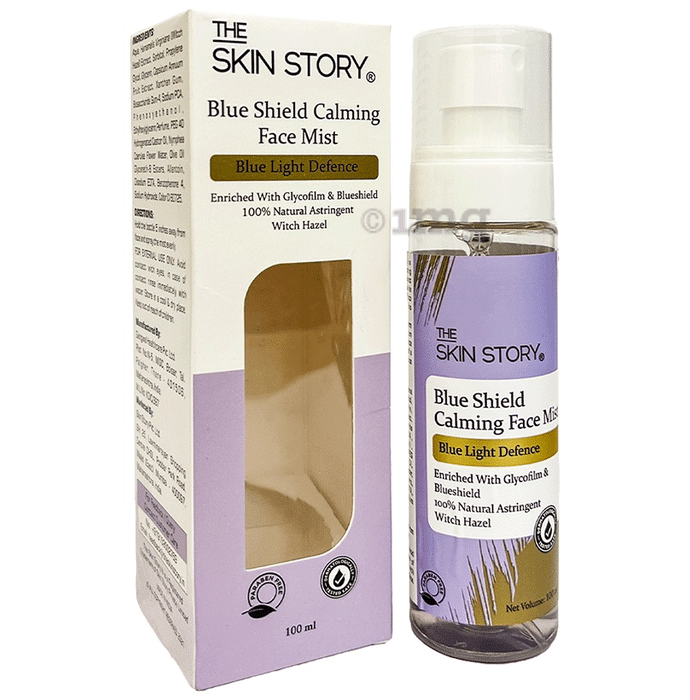 The Skin Story Blue Shield Calming Face Mist | Blue Light Defence | 100% Natural Astringent