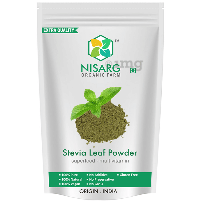 Nisarg Organic Farm Stevia Leaf Powder Buy packet of 500.0 gm Powder
