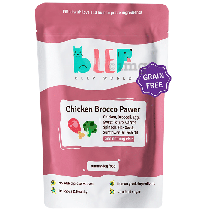 Blep World Chicken Brocco Pawer Wet Dog Food (300gm Each)