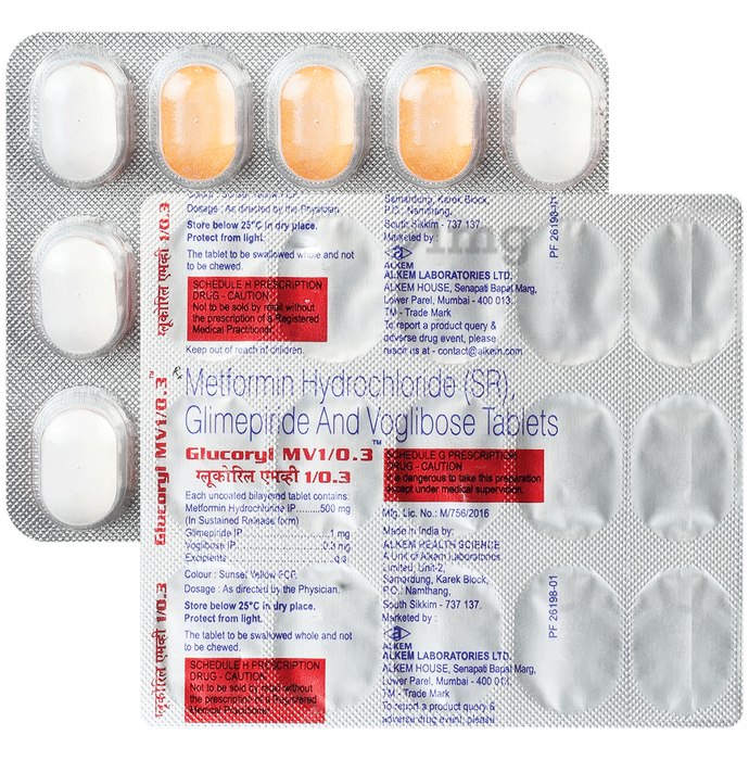 Glucoryl MV1/0.3 Tablet SR