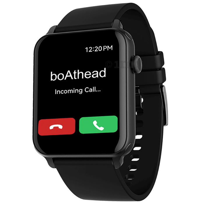 Boat Wave Voice Smart Watch Charcoal Black
