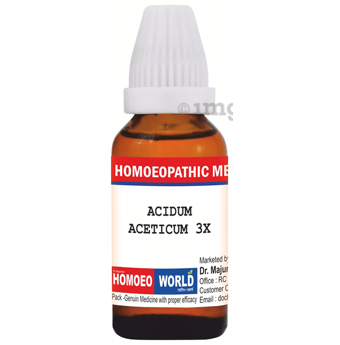 Dr. Majumder Homeo World Acidum Aceticum Dilution (30ml Each) 3X