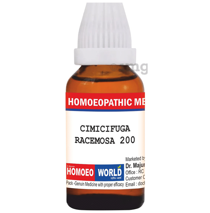 Dr. Majumder Homeo World Cimicifuga Racemosa Dilution(30ml Each) 200 CH