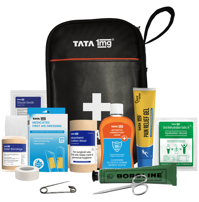 Tata 1mg First Aid Kit - Travel Pouch