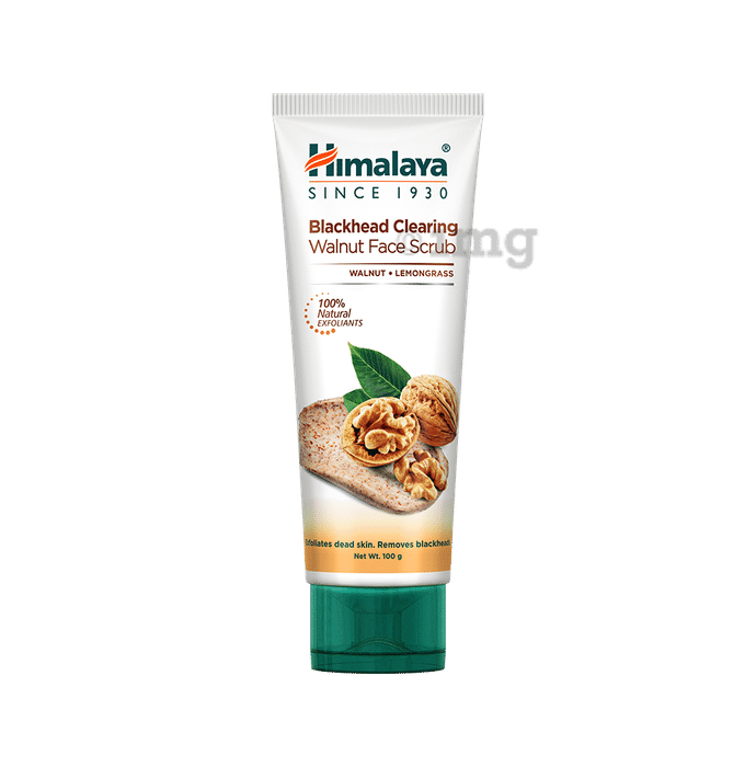 Himalaya Blackhead Clearing Walnut Face Scrub Buy tube of 100 gm Scrub