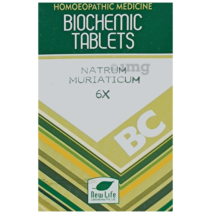 New Life Natrum Muriaticum Biochemic Tablet 6X