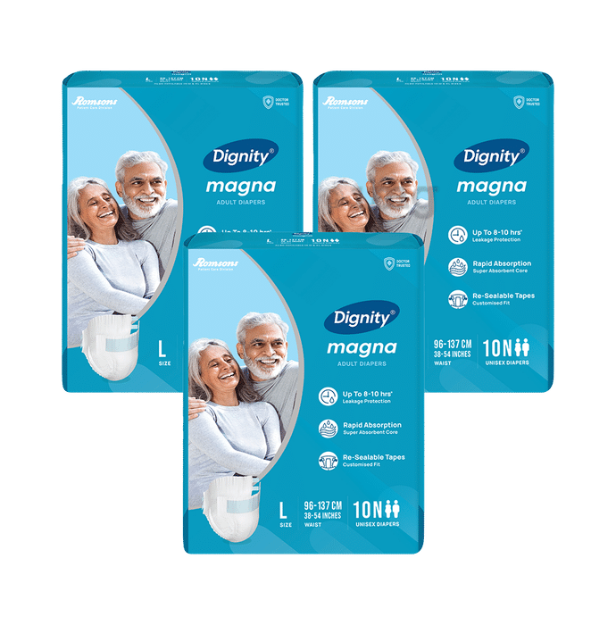 Dignity Magna Adult Diaper (10 Each) Large