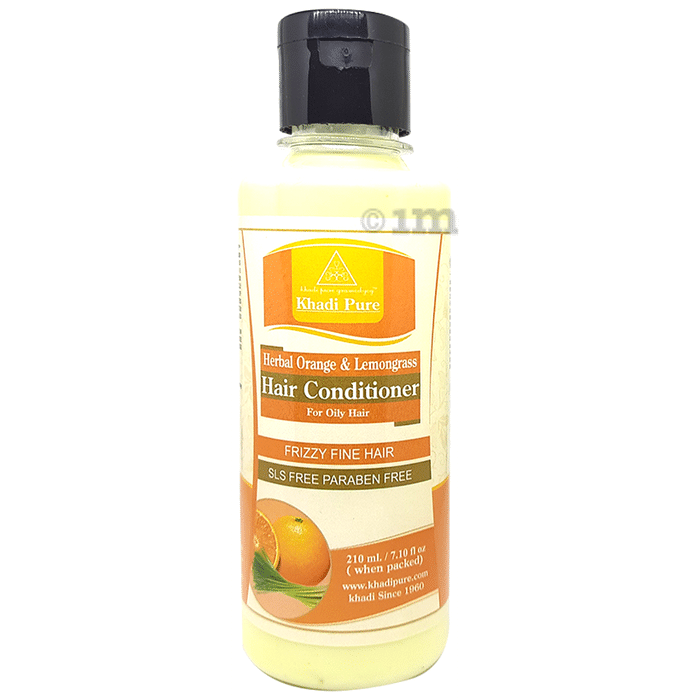 Khadi Pure Herbal Orange & Lemon Grass Hair Conditioner SLS-Paraben Free
