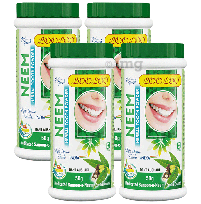 LooLoo Neem Herbal Tooth Powder (50gm Each)