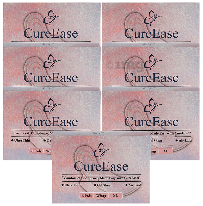 CureEase Ultra Thin Premium Sanitary Pad (6 Each) XL
