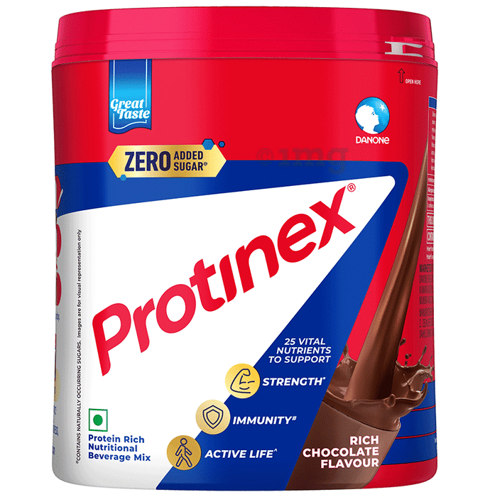 Protinex High Quality Protein | Nutritional Drink for Immunity & Strength | Zero Added Sugar | Rich Chocolate Powder
