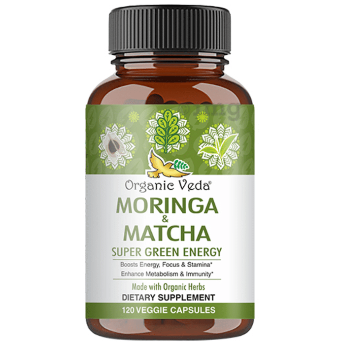 Organic Veda Moringa & Matcha Veggie Capsule