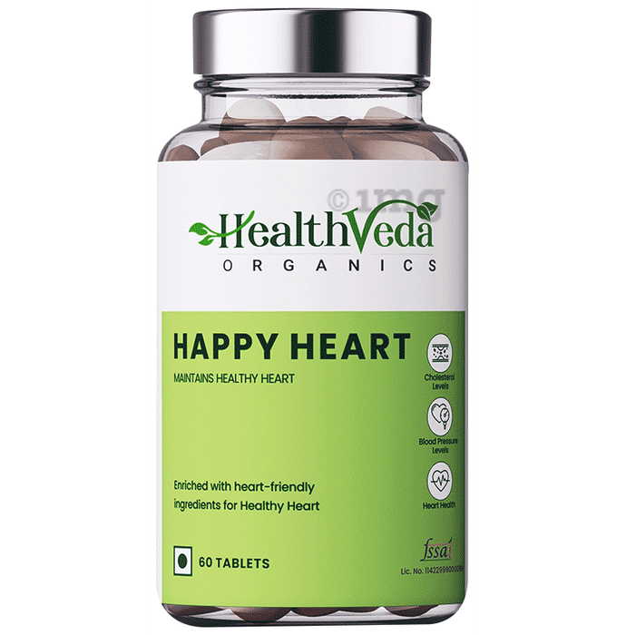 Health Veda Organics Happy Heart Veg Tablet