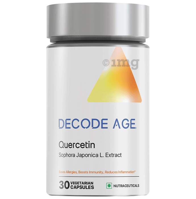 Decode Age Quercetin Vegetarian Capsule , Bio-flavonoids for Healthy Immune Response, Supports Cardiovascular Health