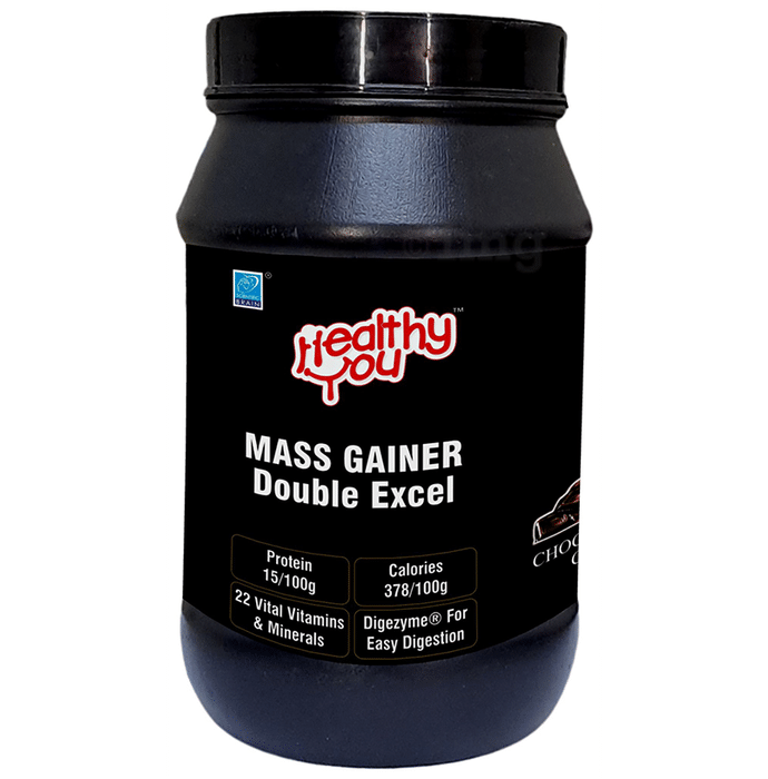Healthy You Mass Gainer Double Excel Powder Chocolate Caramel