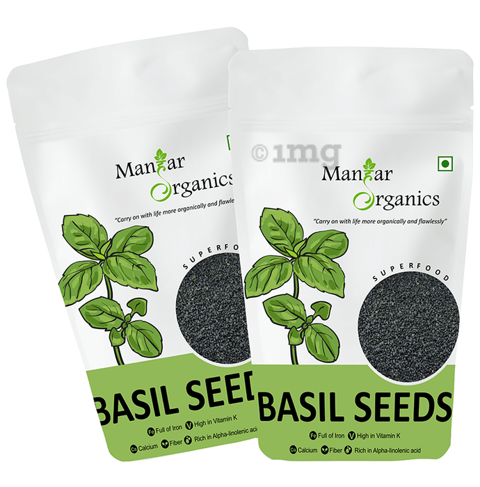 ManHar Organics Basil Seeds (1kg Each)