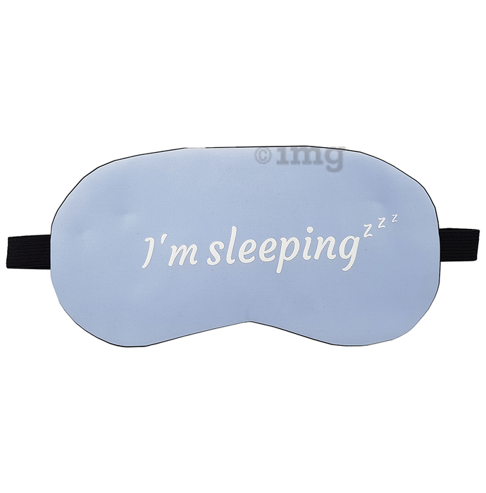 Jenna Sleeping Eye Mask for Insomnia, Puffy Eyes and Dark Circles Sleeping Blue