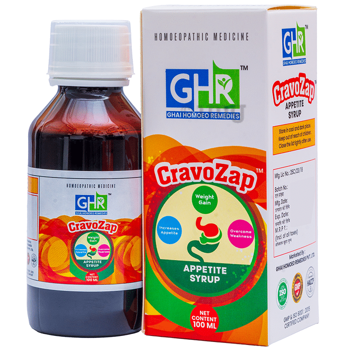 Ghai Homoeo Remedies Cravo Zap Appetite Syrup