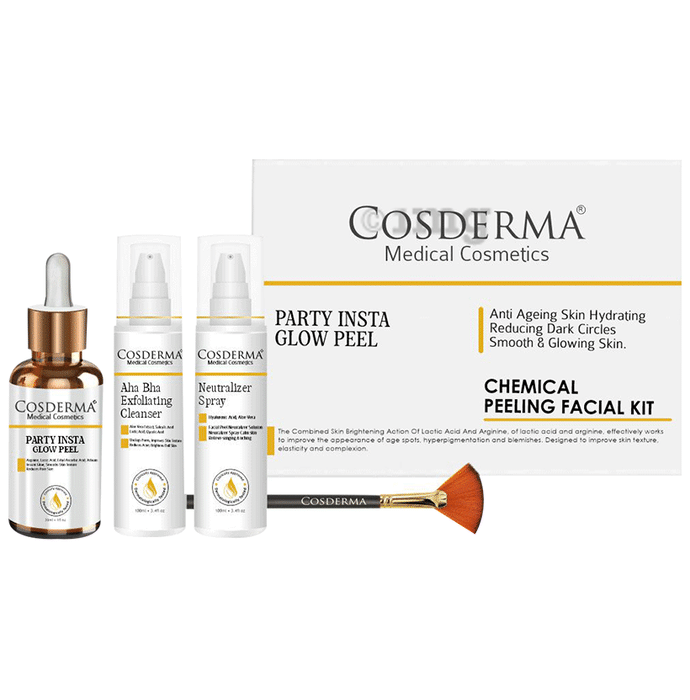 Cosderma Party Insta Glow Peel | Chemical Peeling Facial Kit