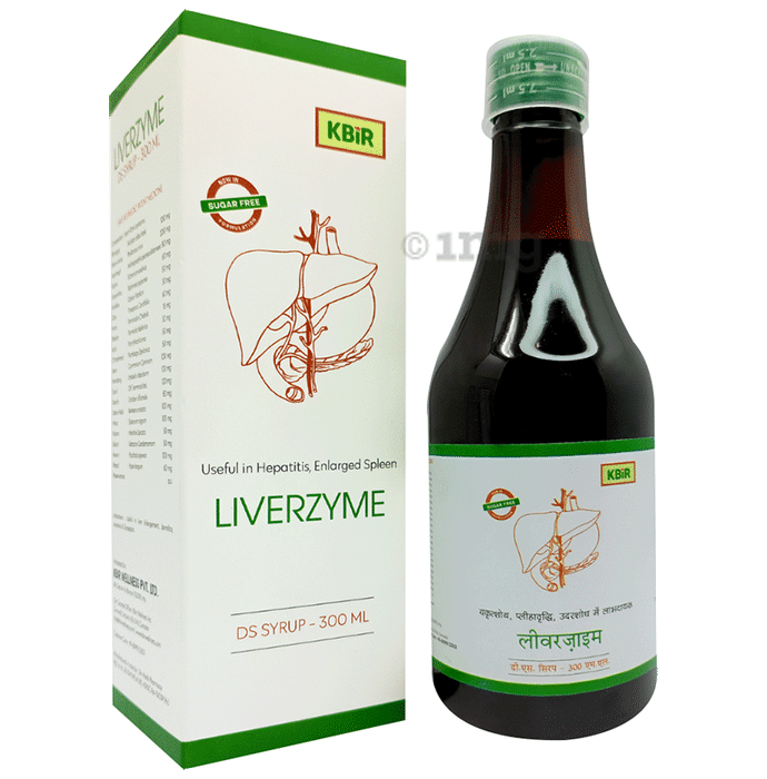 Kbir Liverzyme DS Syrup Protects Liver Against Various Hepatotoxins Sugar Free