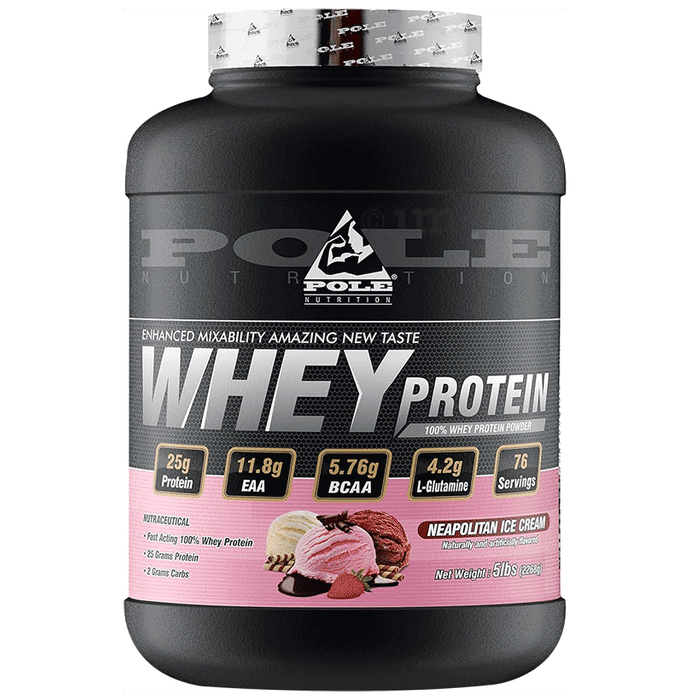 Pole Nutrition Whey Protein Powder Neapolitian Ice Cream