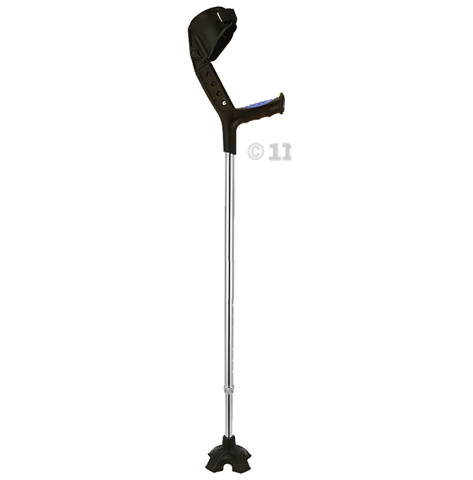 Ambygo Aluminium Elbow Crutch With Unipod Base Silver Anodising