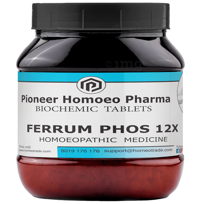 Pioneer Pharma Ferrum Phos 12X Biochemic Tablet
