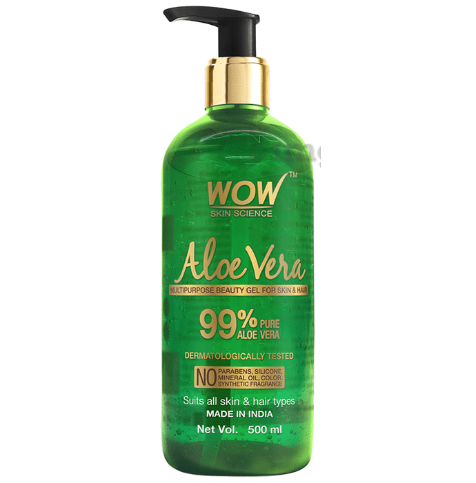 WOW Skin Science 99% Pure Aloe Vera Gel | Multipurpose Beauty Gel for Skin & Hair