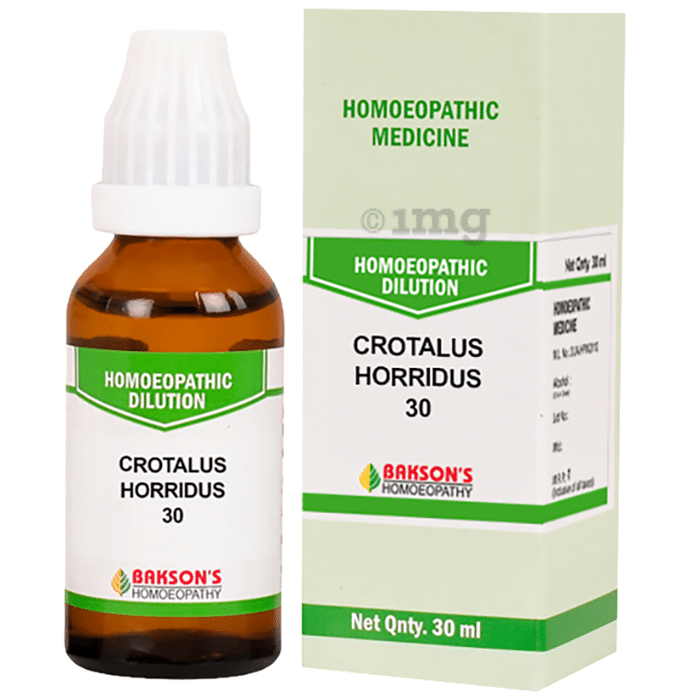Bakson's Homeopathy Crotalus Horridus Dilution 30