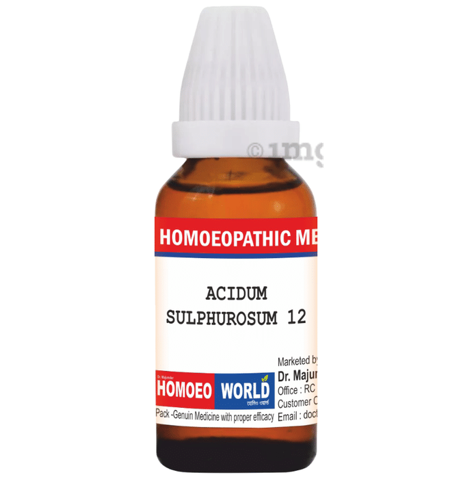 Dr. Majumder Homeo World Acidum Sulphurosum Dilution (30ml Each) 12