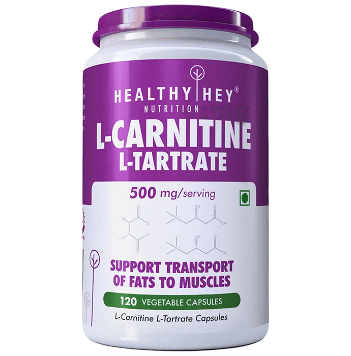HealthyHey L-Carnitine & L-Tartrate Vegetable Capsule
