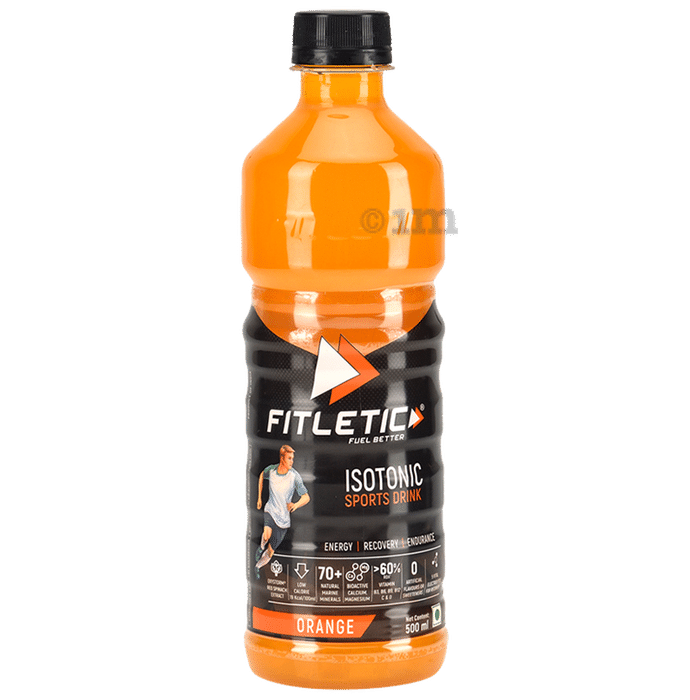 Fitletic Fuel better Isotonic Sports Drink (500ml Each) Orange