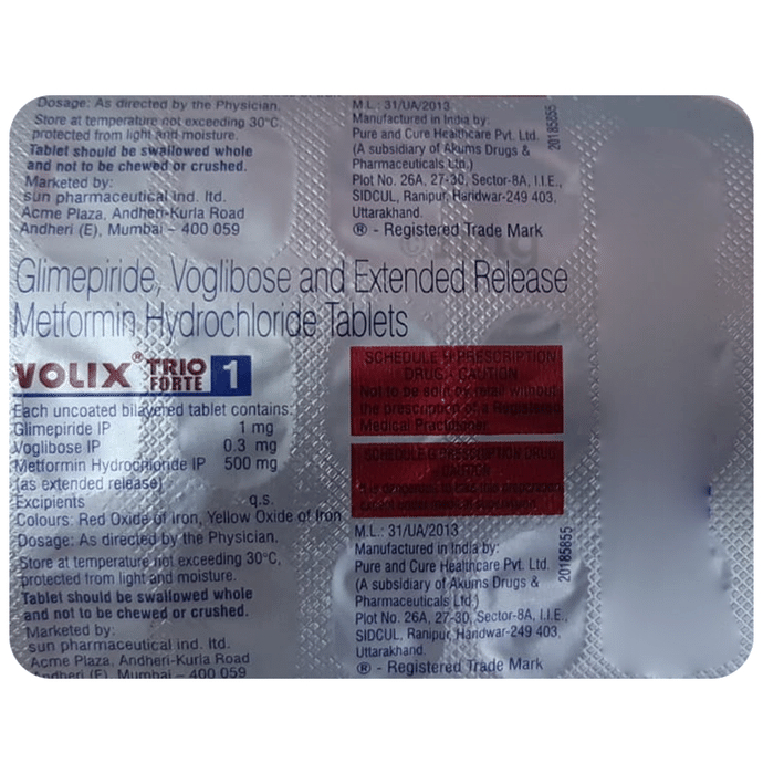 Volix Trio Forte 1 Tablet ER