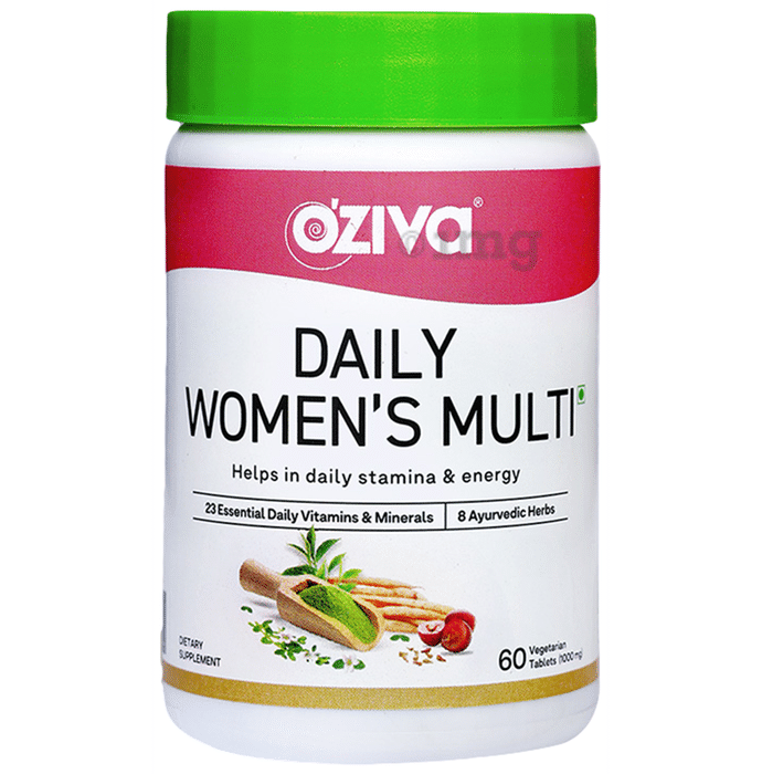 Oziva Daily Women's Multivitamin Veg Tablet for Daily Energy, Hormonal Balance & Stress Management