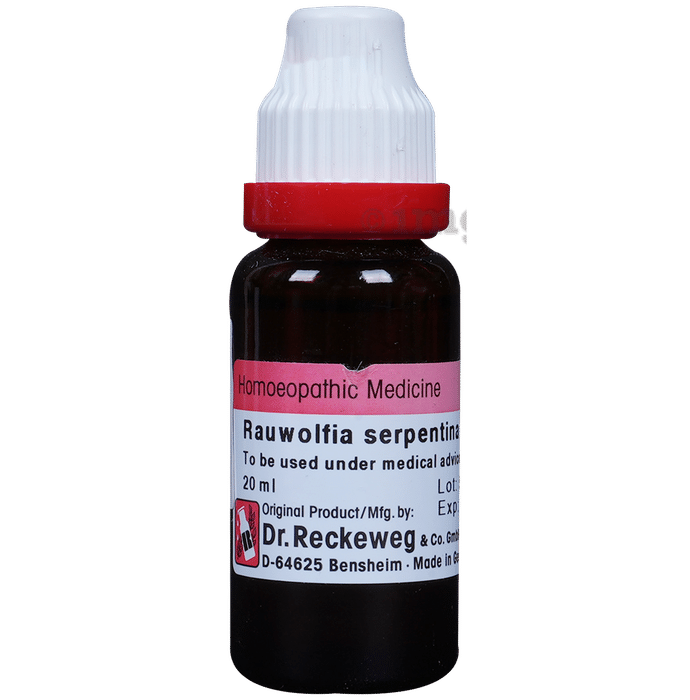 Dr. Reckeweg Rauwolfia Serp Mother Tincture Q