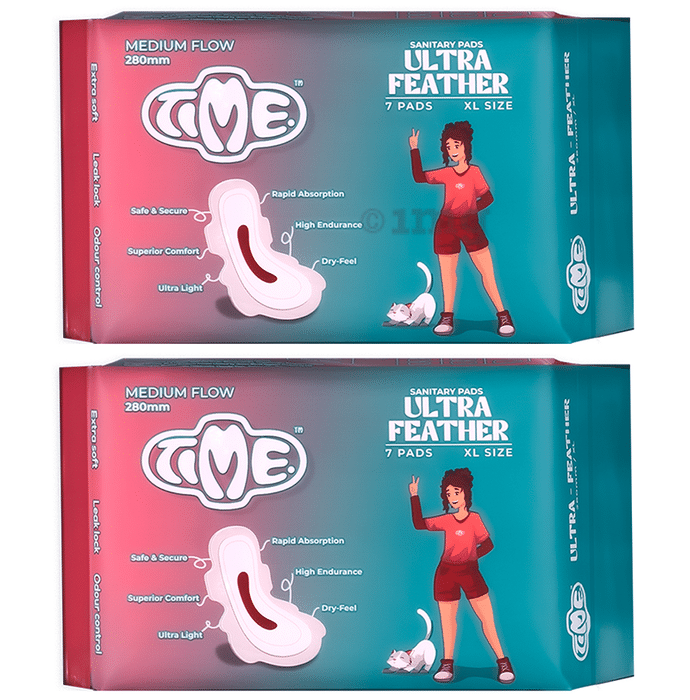 Time Ultra Feather Sanitary Pads XL Pack